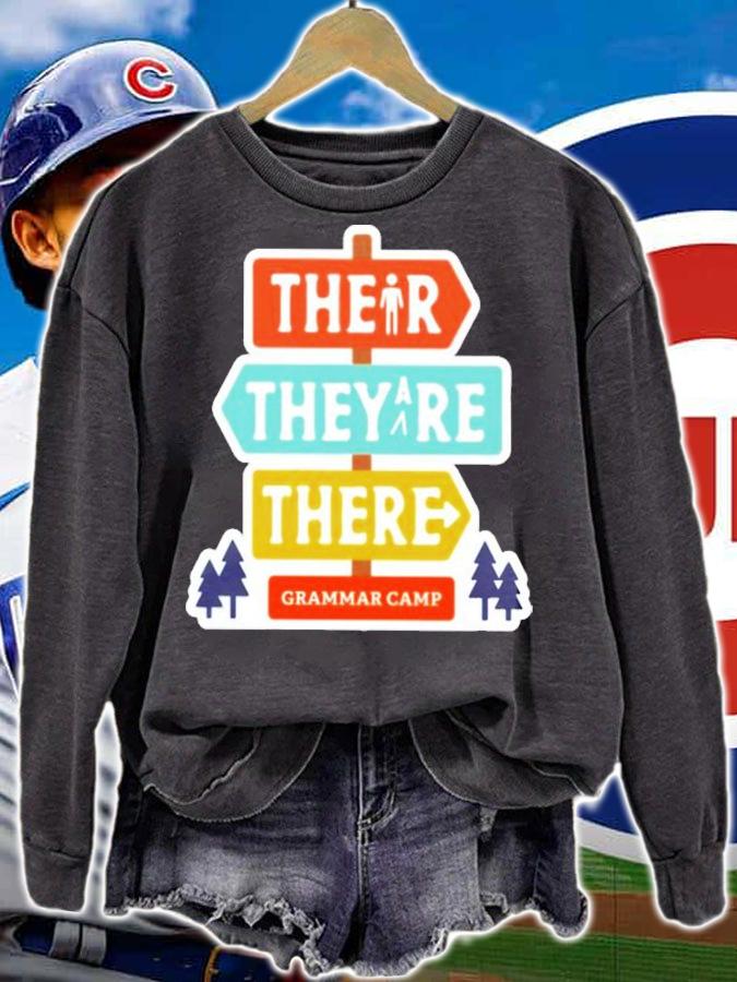 Their They're There Grammar Camp T-Shirt t-shirt