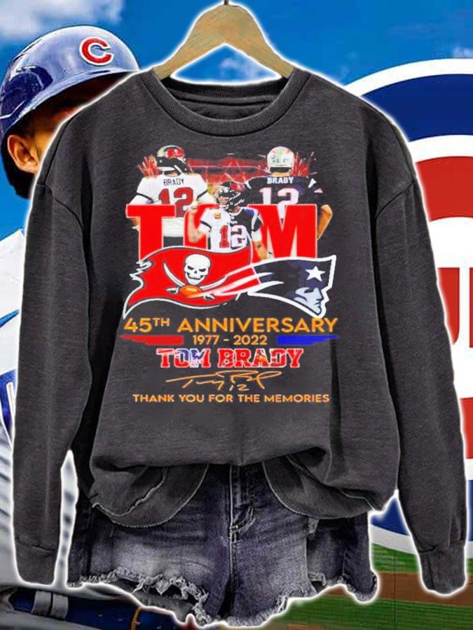 Tom 45th Anniversary 1977-2022 Tom Brady Signatures Thank You For The Memories Shirt t-shirt