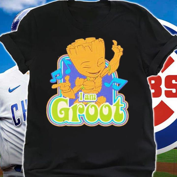 Tree vintage music I am groot shirt t-shirt shirt