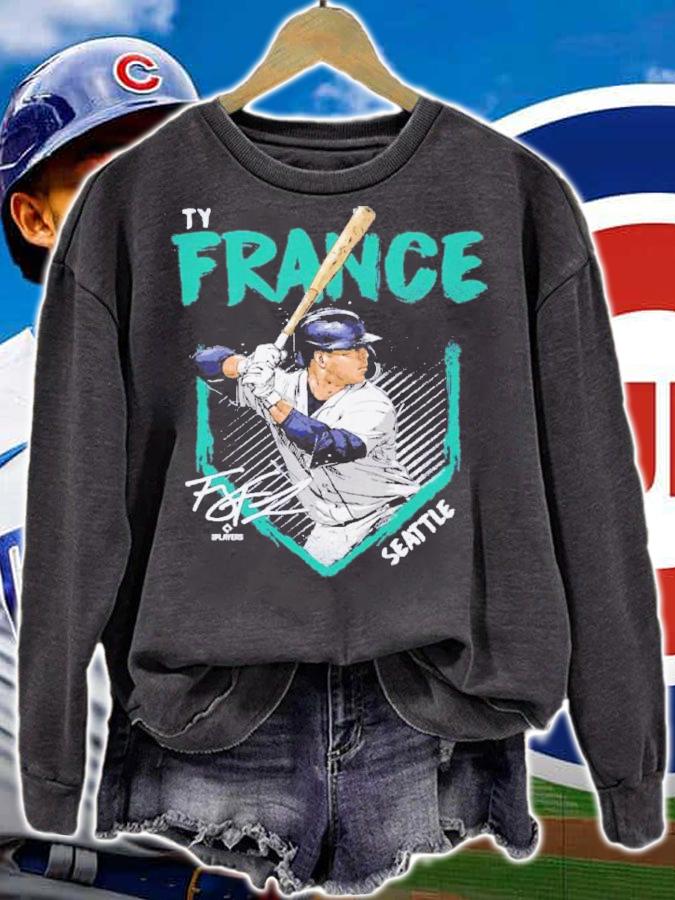 Ty France Seattle Baseball Signatures Shirt t-shirt sweatshirt