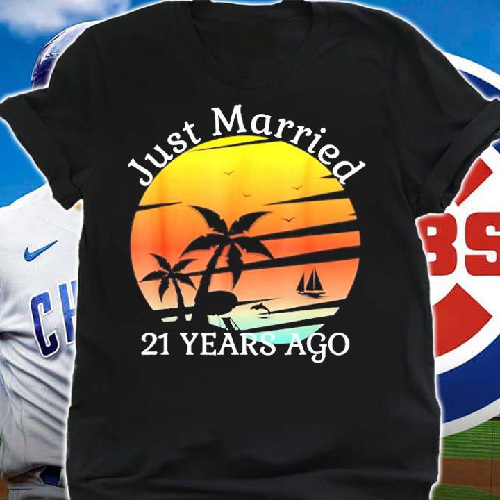 21st Wedding Anniversary Cruise Just Married 21 Years T-Shirt t-shirt