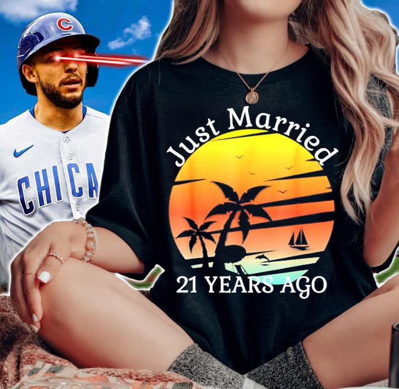21st Wedding Anniversary Cruise Just Married 21 Years T-Shirt t-shirt
