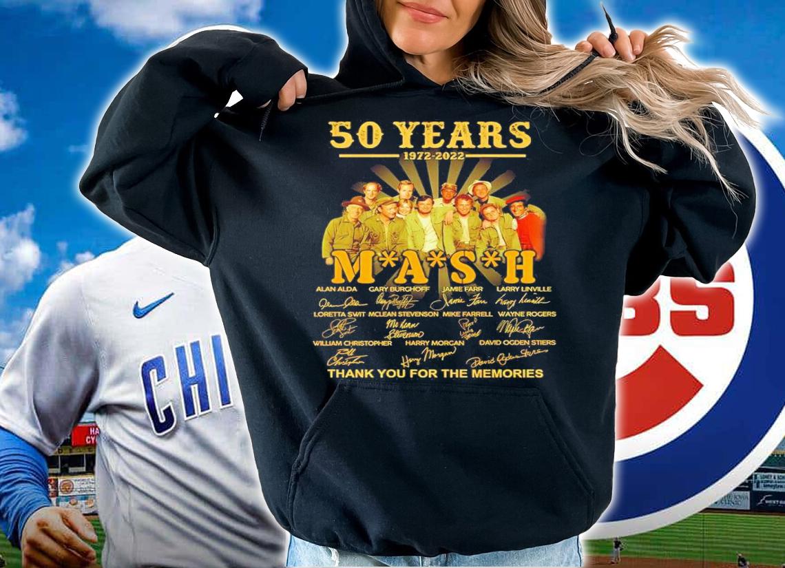 50 Years 1972-2022 Mash Signatures Thank You For The Memories Shirt t-shirt hoodie