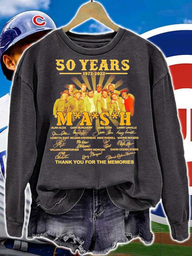 50 Years 1972-2022 Mash Signatures Thank You For The Memories Shirt t-shirt sweatshirt