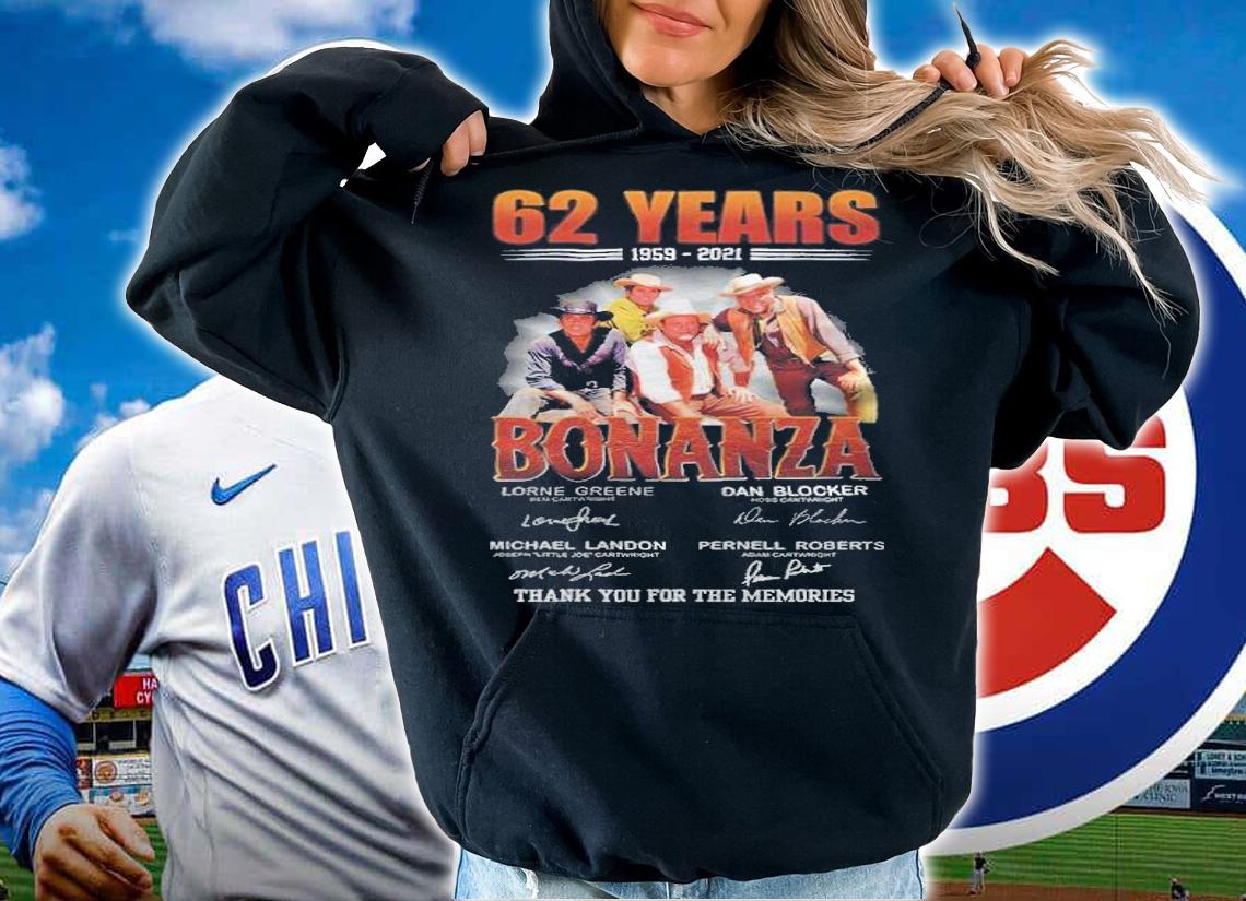 62 years 1959-2021 Bonanza signatures shirt t-shirt hoodie