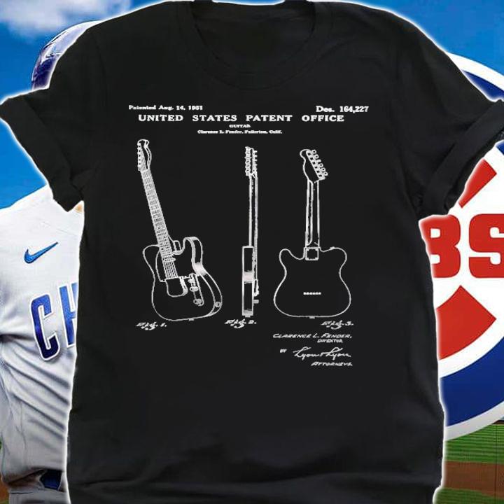1951 Famous Guitar Patent Graphic shirt t-shirt