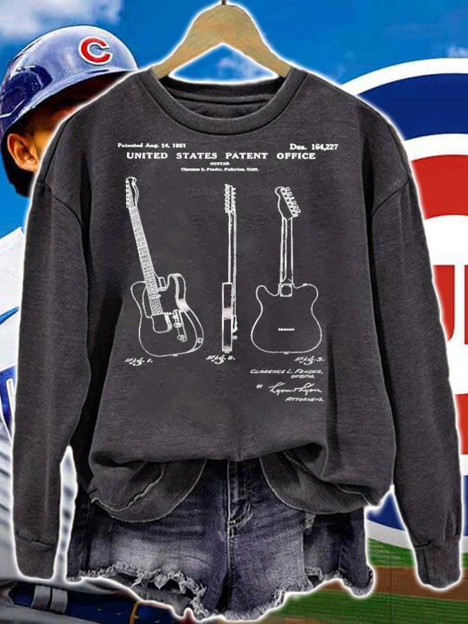 1951 Famous Guitar Patent Graphic shirt t-shirt