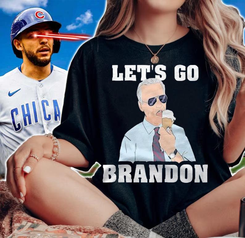Anti Biden let's Go Brandon Biden Cream Impeach Biden T-Shirt t-shirt woman shirt