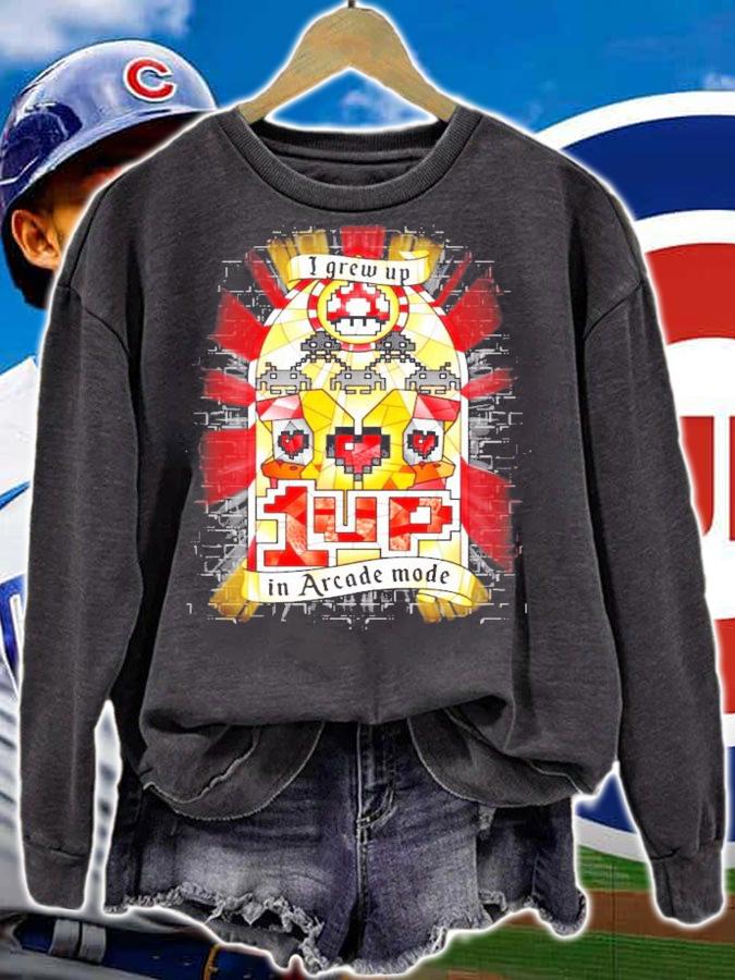 Arcade Mode I Grew Up In Arcade Mode Shirt t-shirt