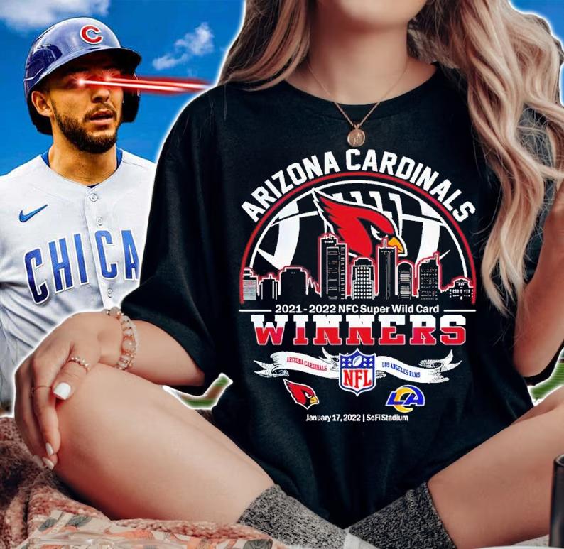 Arizona Cardinals 20210-2022 NFC Super Wild Card Winner Matchups NFL Arizona Cardinals Vs Los Angeles Rams Shirt t-shirt woman shirt