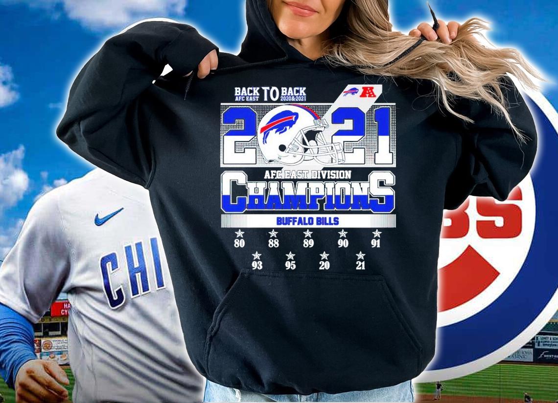 Back To Back 2021 AFC East Division Champions Buffalo Bills Shirt t-shirt hoodie