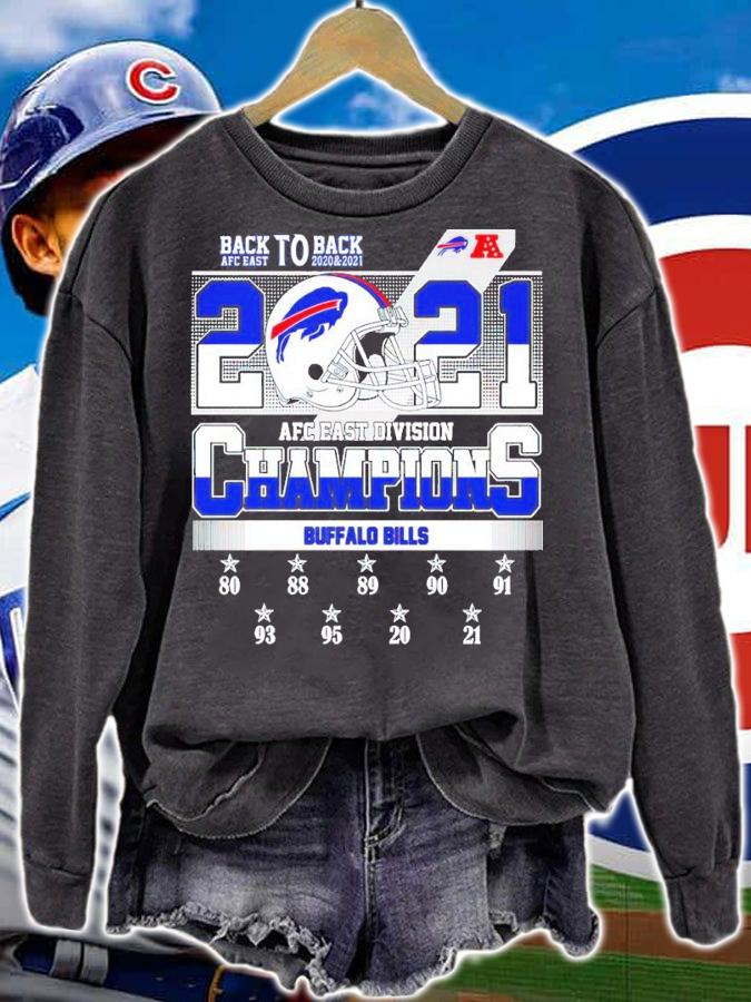 Back To Back 2021 AFC East Division Champions Buffalo Bills Shirt t-shirt sweatshirt
