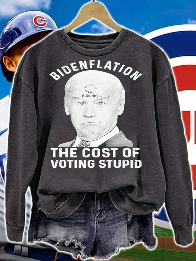 Bidenflation The Cost Of Voting Stupid T-Shirt t-shirt
