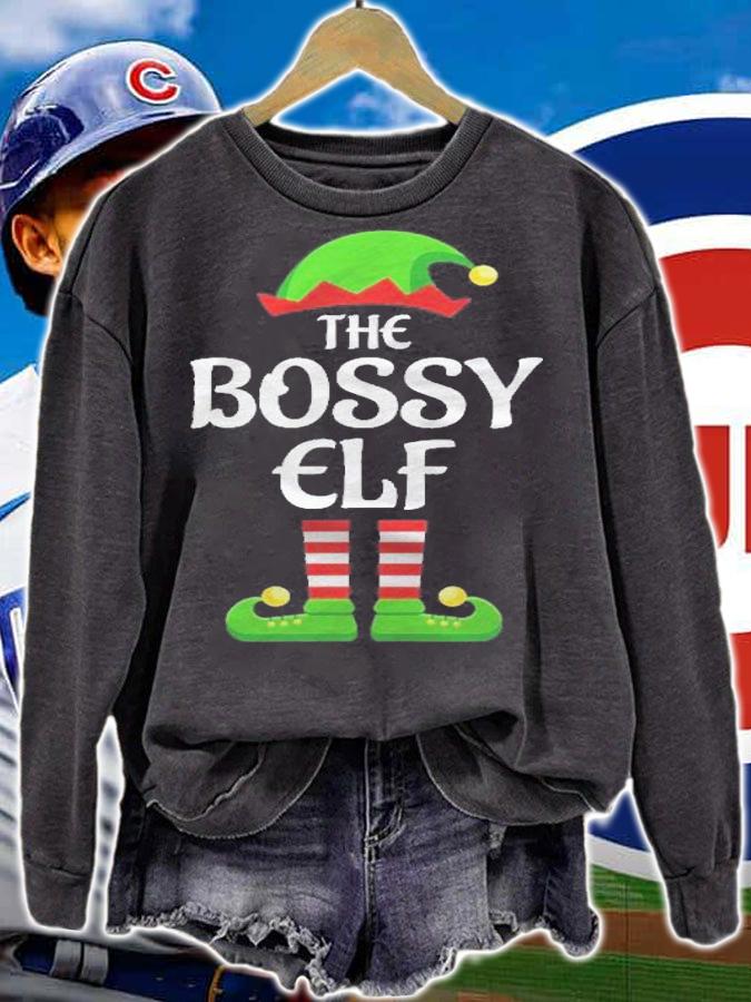 Bossy Elf Family Matching Group Christmas shirt t-shirt