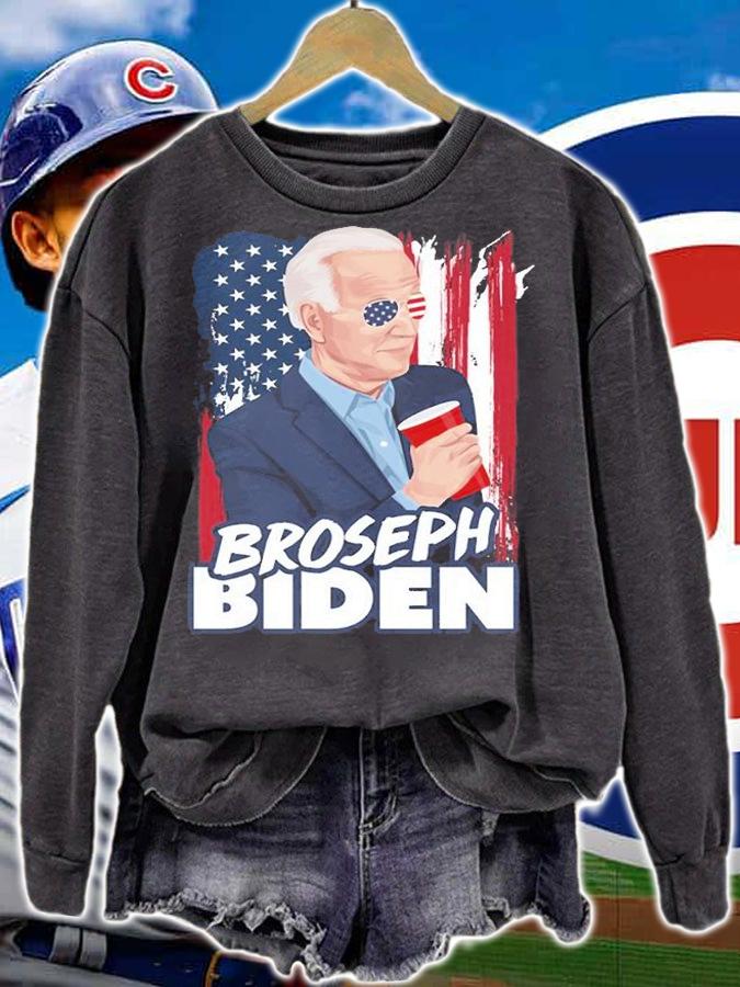 Broseph Biden Funny American Flag Patriotic Bro Joe Biden USA Flag t-shirt sweatshirt