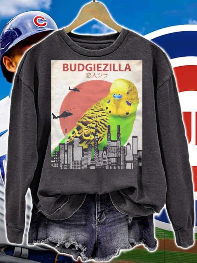 Budgiezilla Budgie Budgerigar Parakeet Parrot Giant Monster Essential T-shirt t-shirt sweatshirt