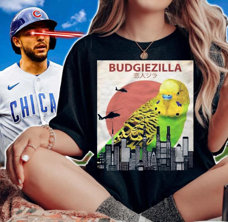 Budgiezilla Budgie Budgerigar Parakeet Parrot Giant Monster Essential T-shirt t-shirt woman shirt