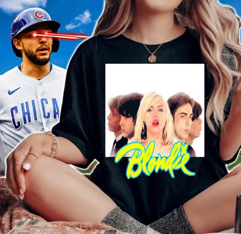 Blondie American Pop Logo T-Shirt t-shirt woman shirt