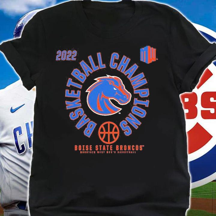 Boise State Broncos 2022 Mountain West Men's Basketball Conference Tournament Champions T-Shirt t-shirt
