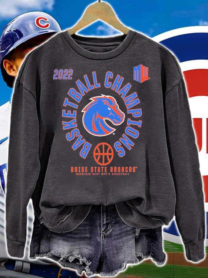 Boise State Broncos 2022 Mountain West Men's Basketball Conference Tournament Champions T-Shirt t-shirt