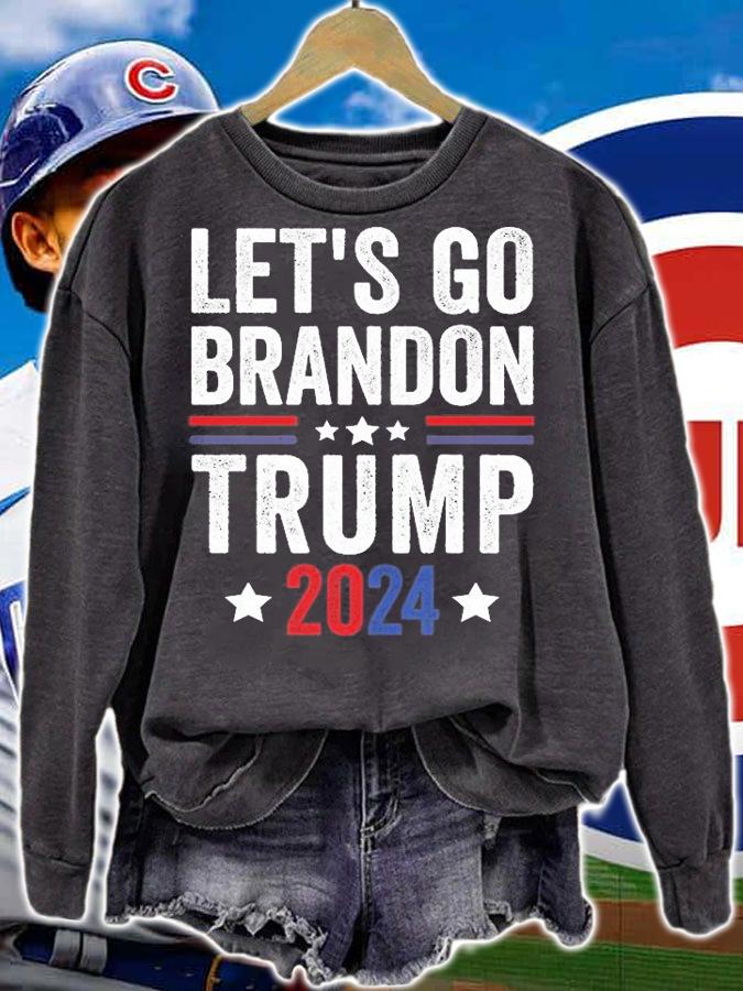 Let's Go Brandon Trump 2024 Anti Liberal Us Flag Cool Gift T-Shirt t-shirt