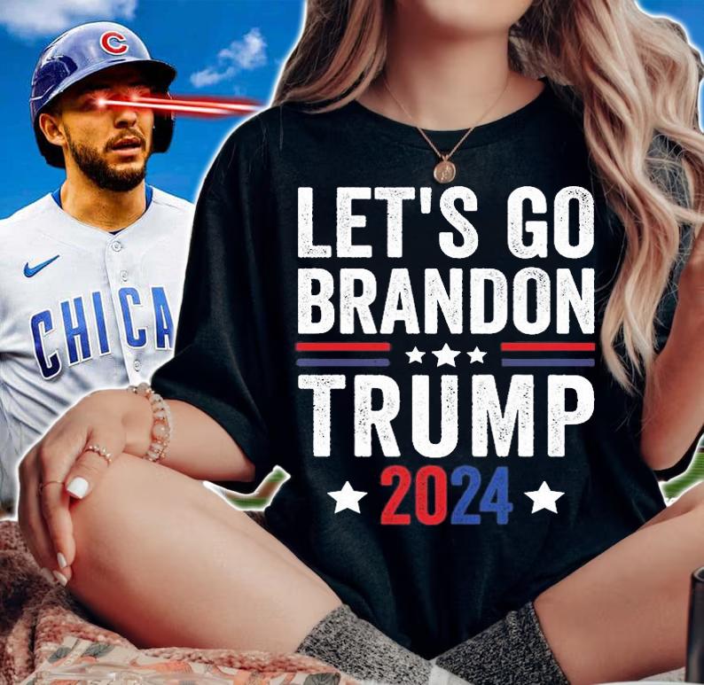 Let's Go Brandon Trump 2024 Anti Liberal Us Flag Cool Gift T-Shirt t-shirt