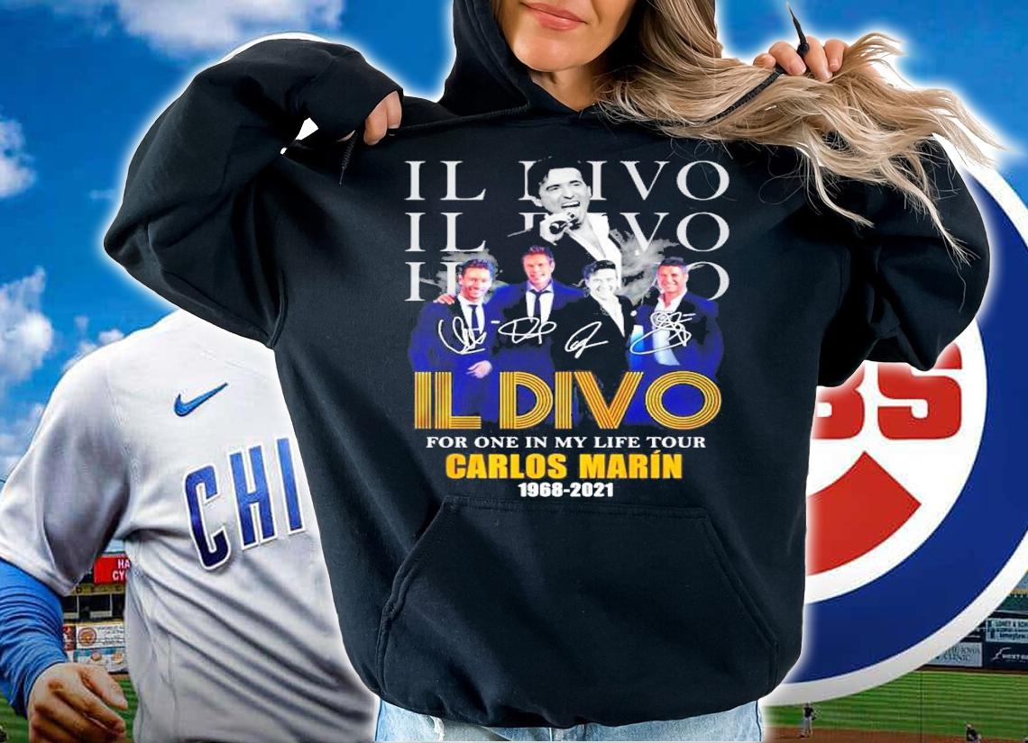 Il Divo Band For One In My Life Tour Carlos Marin 1968-2021 Signatures Shirt t-shirt hoodie