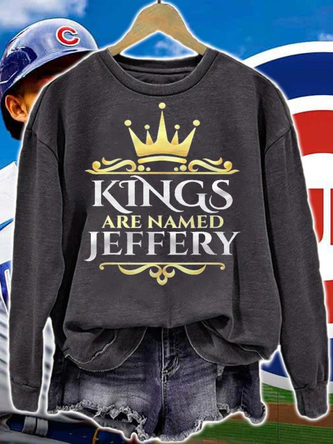 Kings Are Named Jeffery Personalized Custom Shirt t-shirt