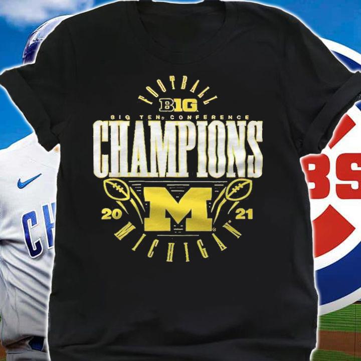 Michigan Wolverines 2021 Big Ten Football Conference Champions logo T-shirt t-shirt shirt