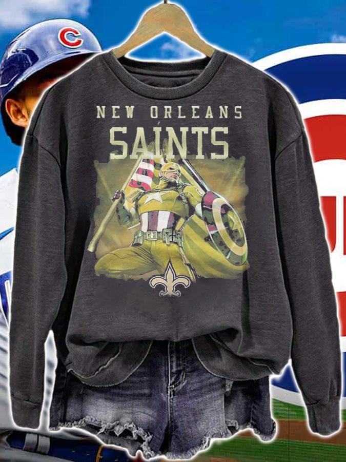 New Orleans Saints Chris Evans Captain America T-shirt t-shirt sweatshirt