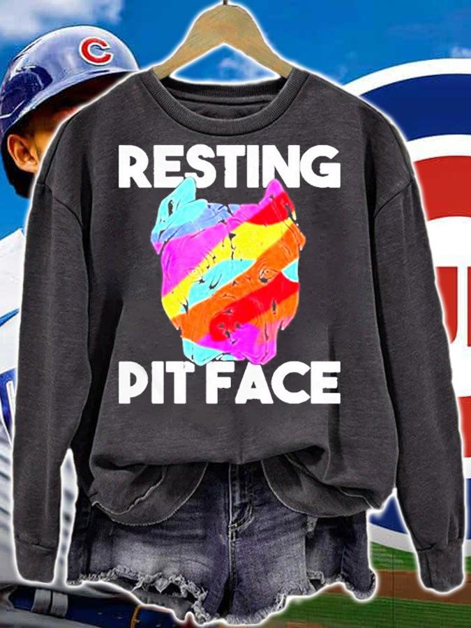 Pitbull Resting Pit Face T-Shirt t-shirt