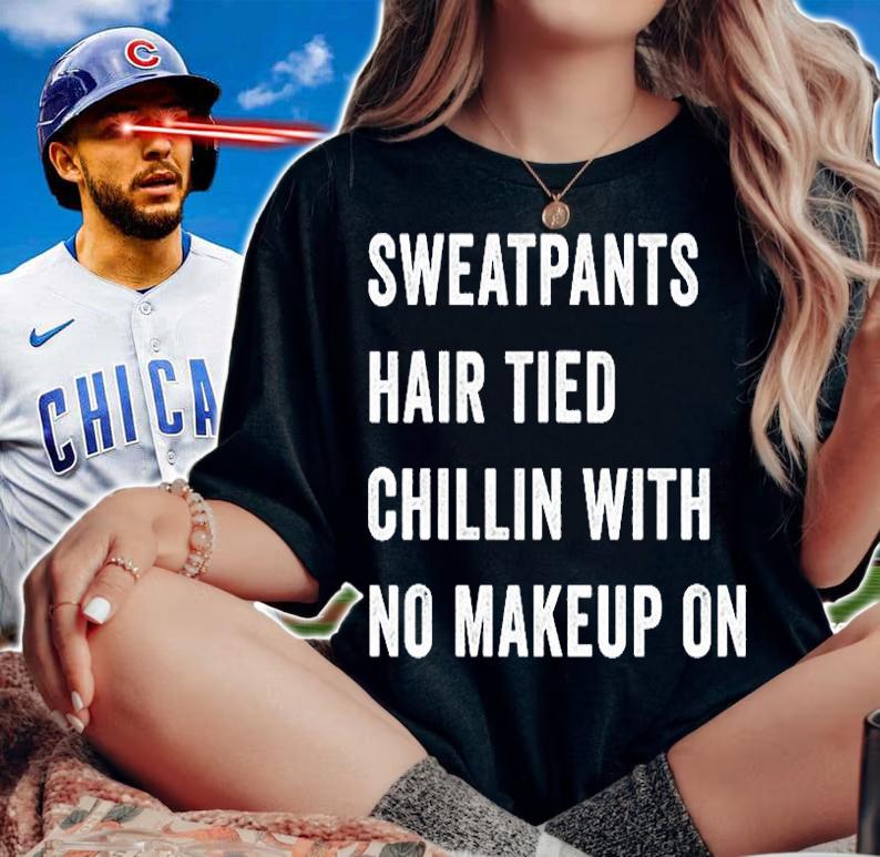 Sweatpants Hair Tied Chillen With No Makeup On T-Shirt t-shirt woman shirt
