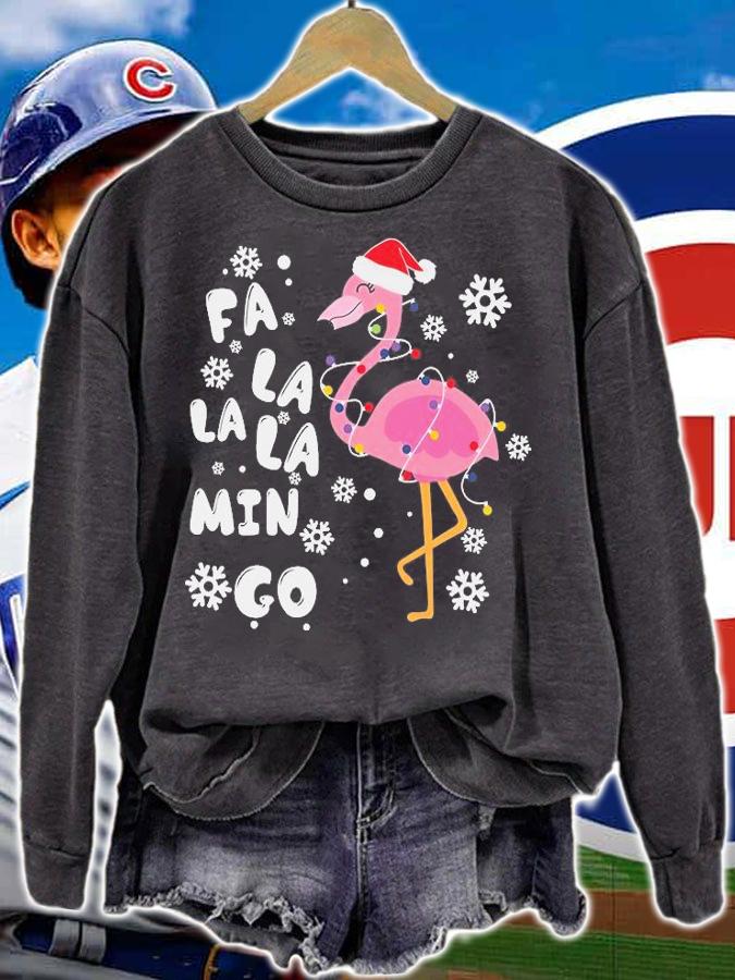 Fa La La La Mingo Flamingo For Christmas Xmas Flamingo Lover T-Shirt t-shirt sweatshirt