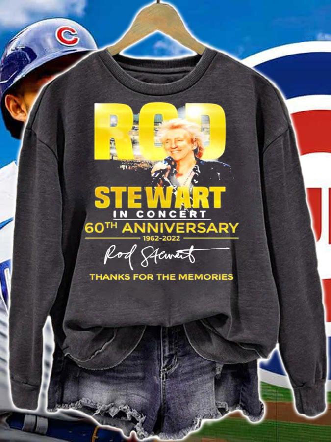 Official Rod Stewart In Concert 60th Anniversary Signatures Thank You For The Memories Shirt t-shirt sweatshirt