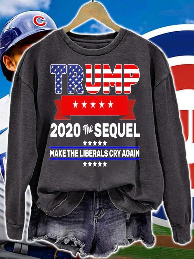 Pro Trump 2020 The Sequel US Flag T-Shirt t-shirt