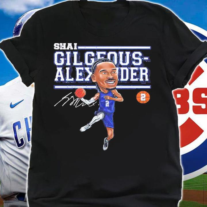 Shai Gilgeous-alexander Oklahoma City Cartoon Oklahoma City Basketball Shirt t-shirt