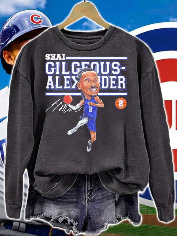 Shai Gilgeous-alexander Oklahoma City Cartoon Oklahoma City Basketball Shirt t-shirt
