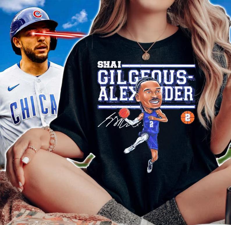 Shai Gilgeous-alexander Oklahoma City Cartoon Oklahoma City Basketball Shirt t-shirt