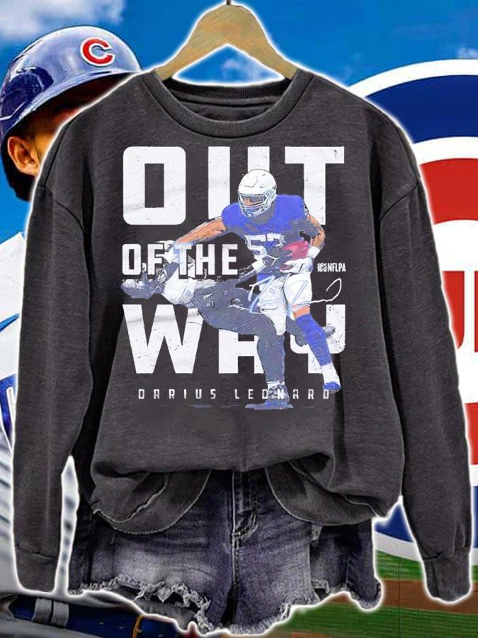 Darius Leonard Indianapolis Out Of The Way Indianapolis Football Shirt t-shirt sweatshirt