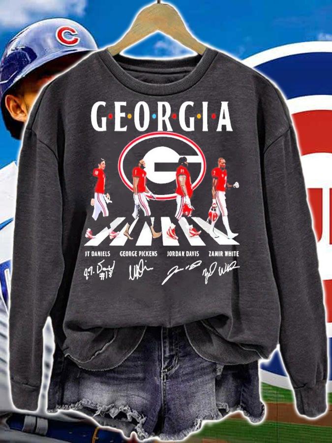 Georgia Bulldogs Abbey Road Signatures classic t-shirt t-shirt
