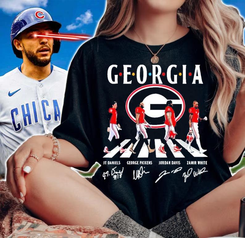 Georgia Bulldogs Abbey Road Signatures classic t-shirt t-shirt