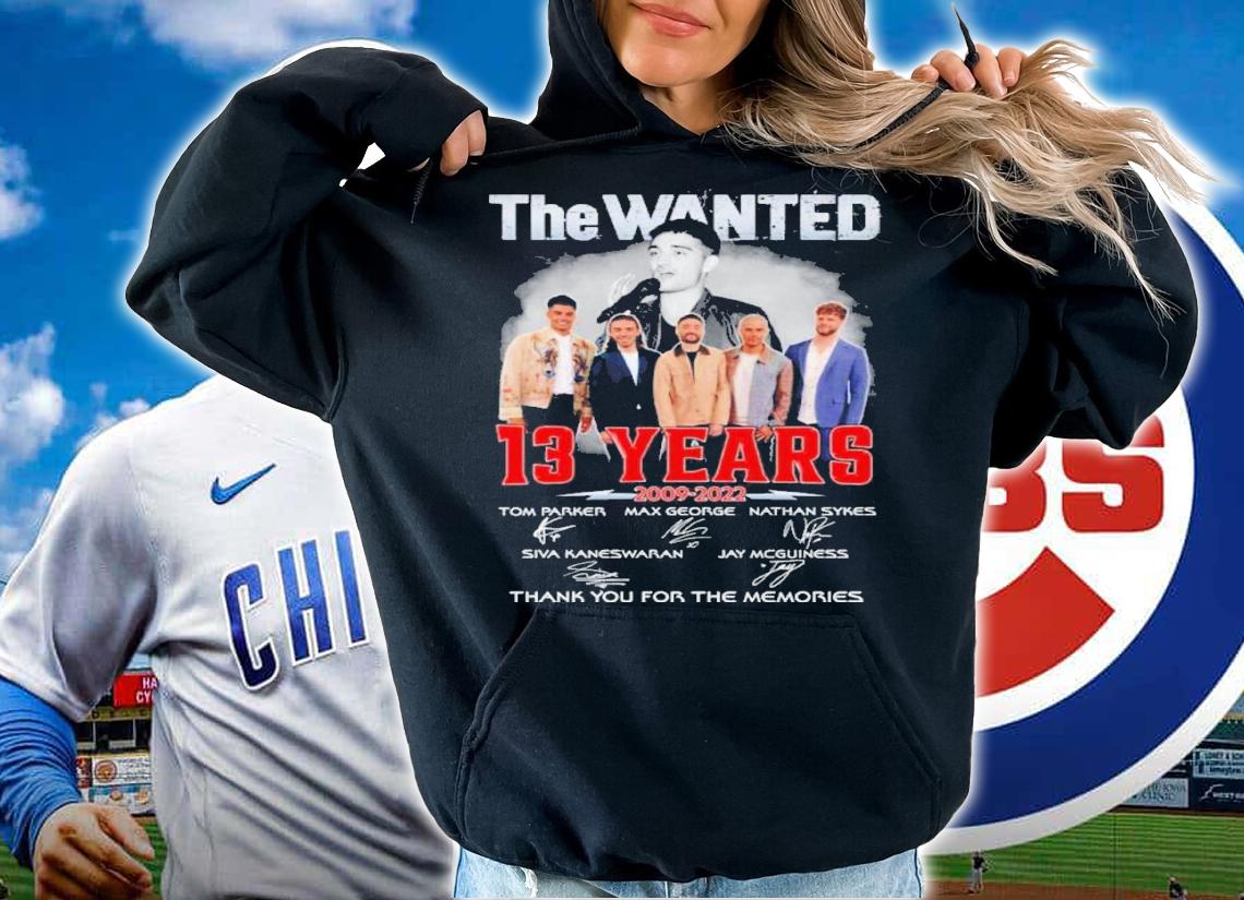 The Wanted 13 Years 2009-2022 Signatures Thank You For The Memories Shirt t-shirt hoodie