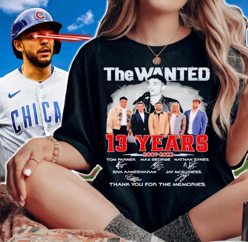 The Wanted 13 Years 2009-2022 Signatures Thank You For The Memories Shirt t-shirt woman shirt