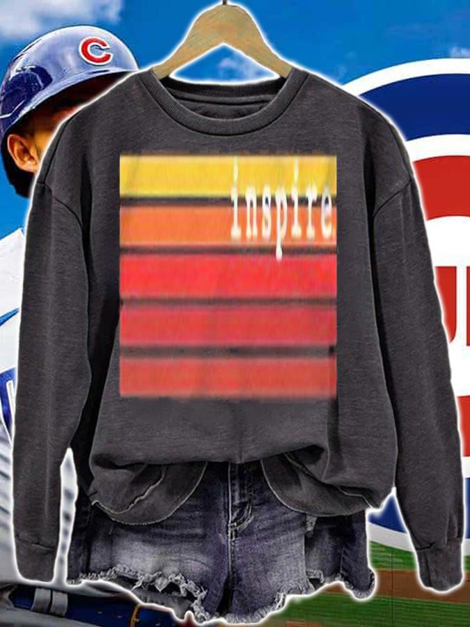 Inspire Retro Graphic Motivational Gifts For Men Women Kids Pullover Shirt t-shirt sweatshirt