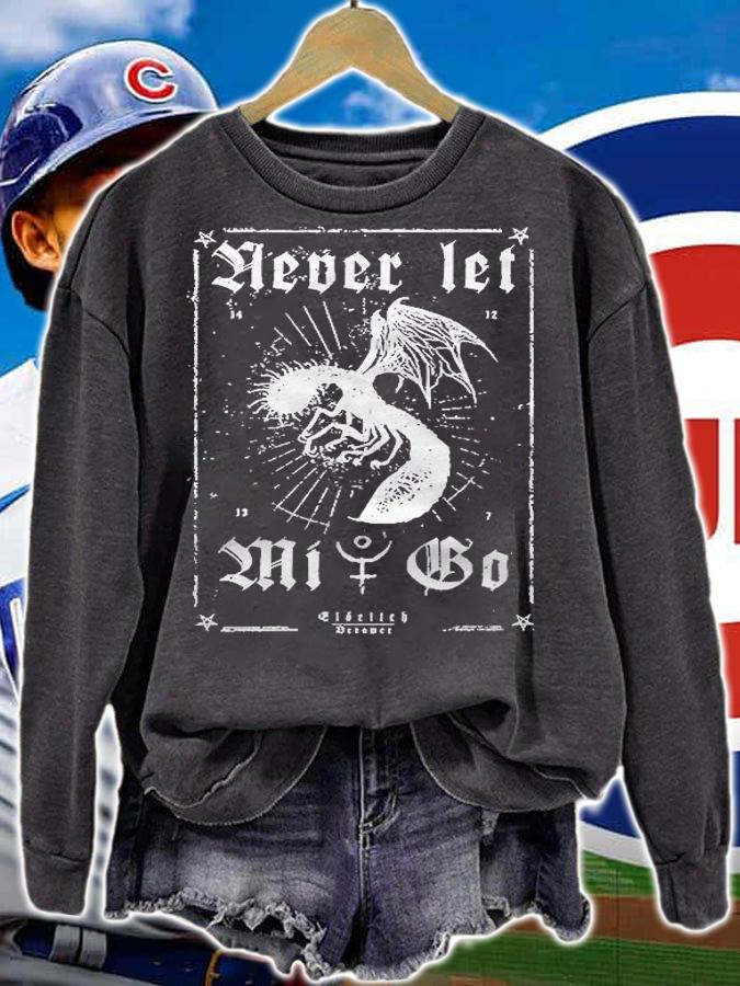 Never Let Mi Go Eldritch Dreamer Lovecraftian Mythos Wear Essential Shirt t-shirt sweatshirt