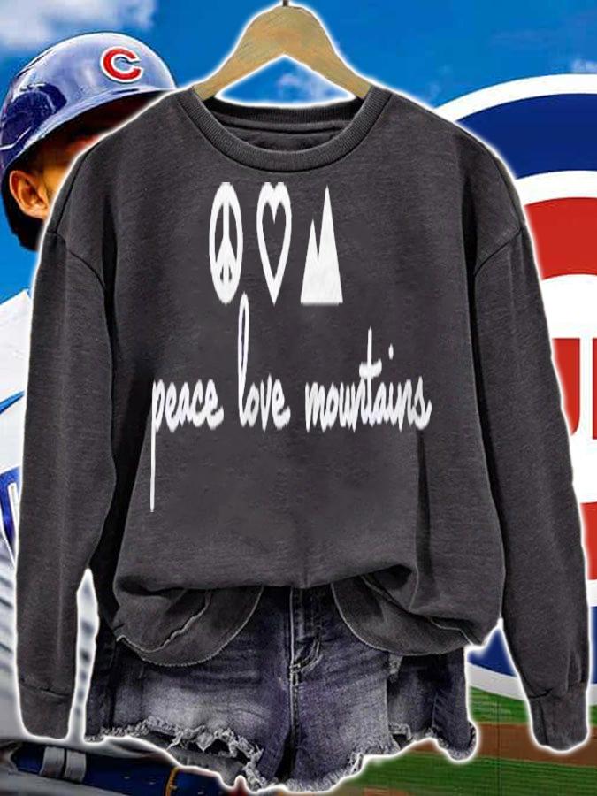 Peace Love Mountains Earth Day Shirt t-shirt