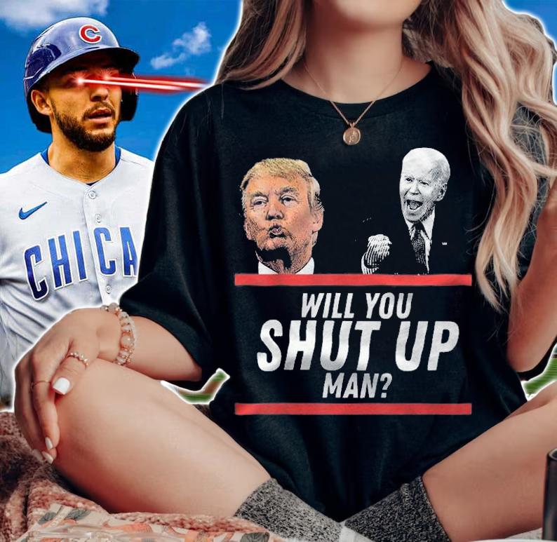 Joe Biden Debate Will You Shut Up Man Trump T-Shirt t-shirt woman shirt