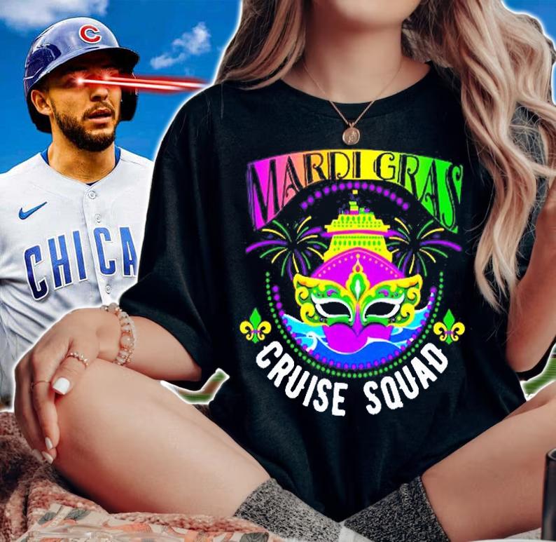 Mardi Gras Mask Cruise Squad T-Shirt t-shirt woman shirt