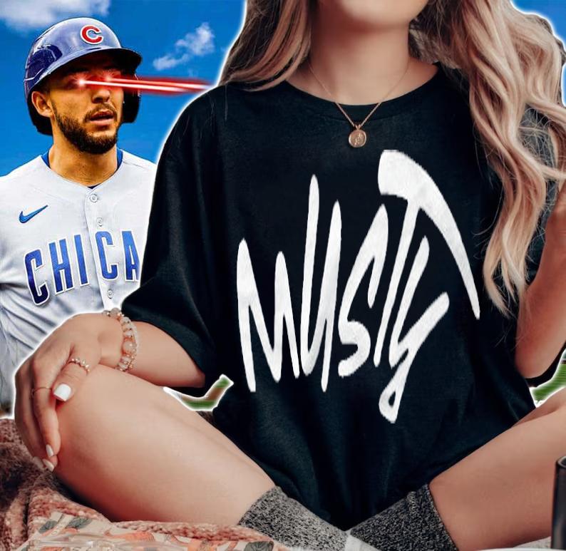 Musty text logo T-shirt t-shirt woman shirt