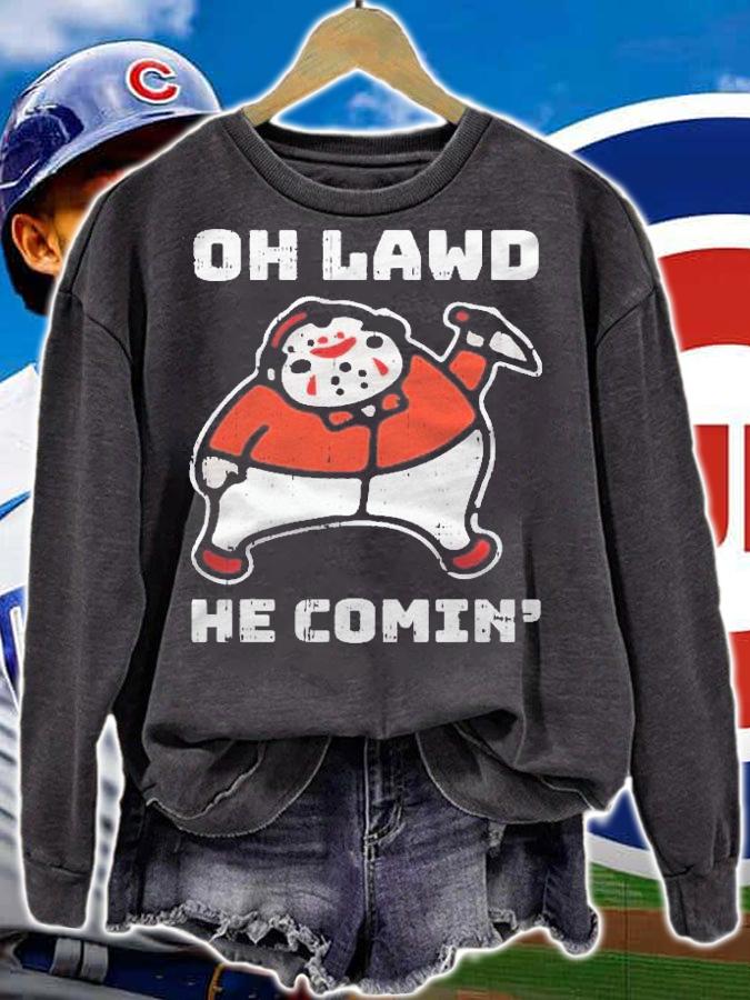 Oh Lawd He Comin Lazy Halloween Costume Funny Horror Movie Shirt t-shirt